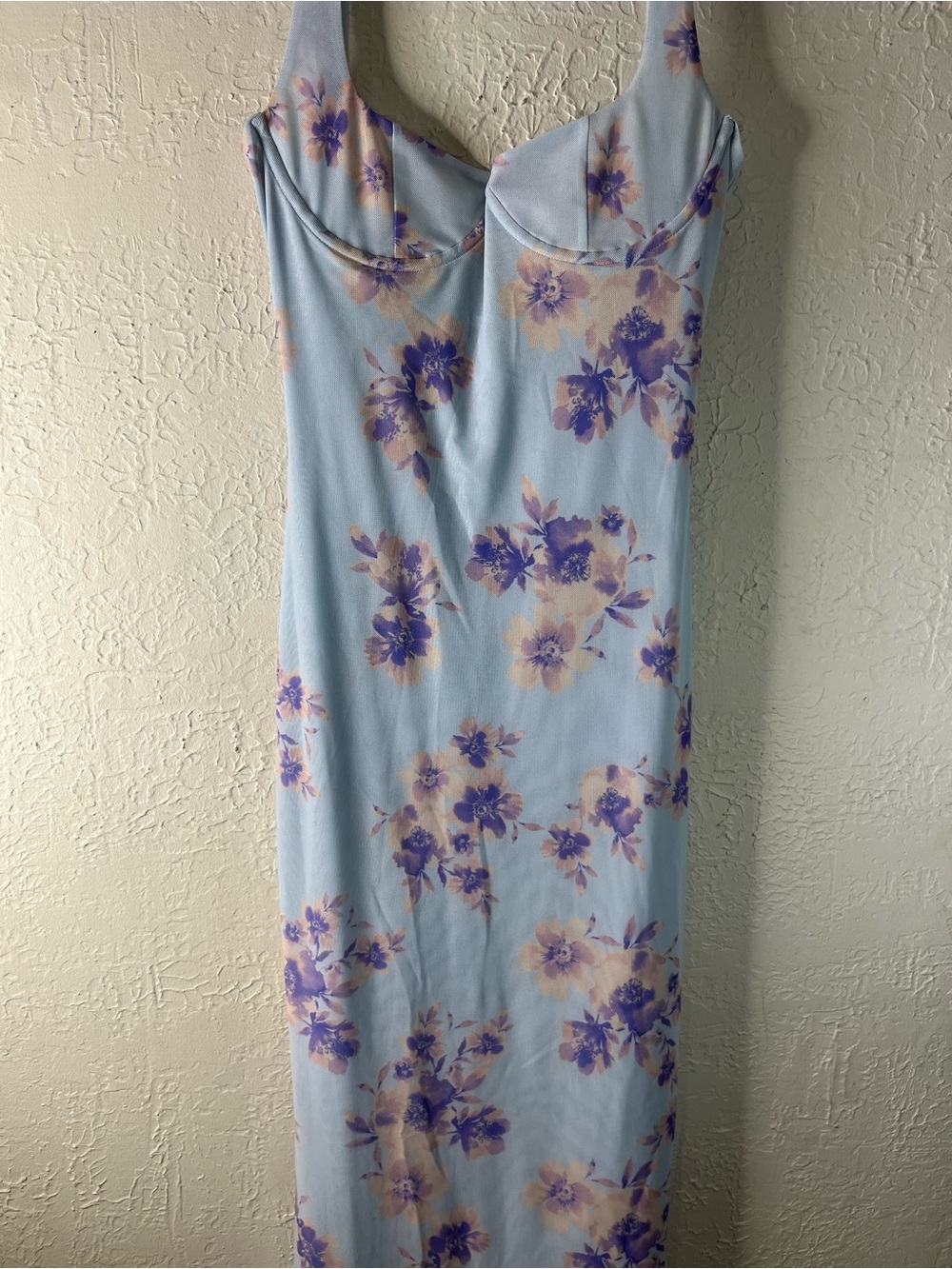 Peppermayo Charity Bustier Floral Maxi Dress in Blue - Picture 5 of 16